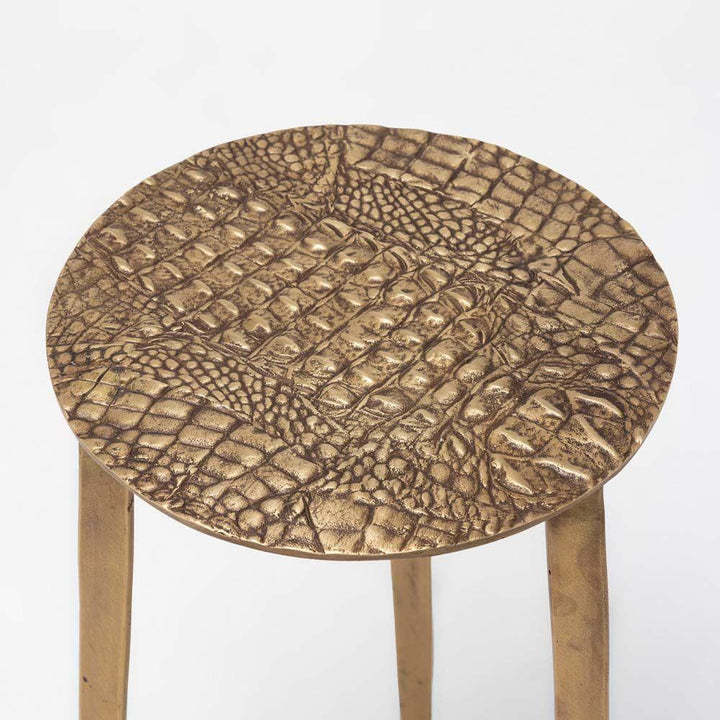 Side Tables Saxon Accent Table - Antique Brass