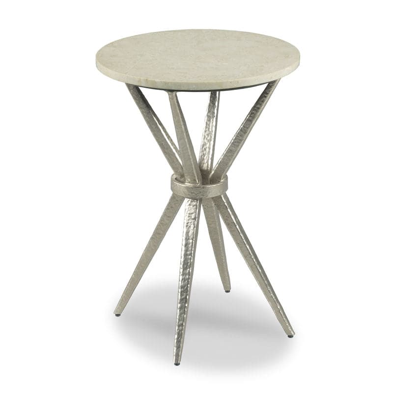 Carmen Drink Table-Woodbridge Furniture-WOODB-1298-M8-Side TablesHollywood Silver-2-France and Son