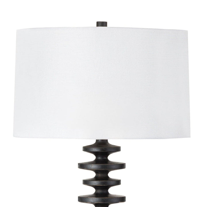 Fishbone Buffet Lamp - Ebony-Regina Andrew Design-RAD-13-1222EB-Table Lamps-2-France and Son