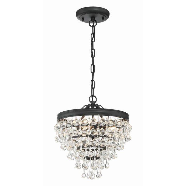 Calypso 3 Light Crystal Teardrop Pendant-Crystorama Lighting Company-CRYSTO-130-MK-Pendants-1-France and Son