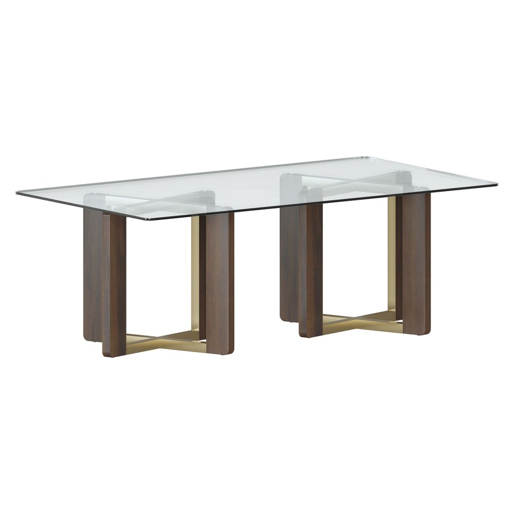 Table Tops Glass Dining Table Top - Rectangular - Clear - 86.5"