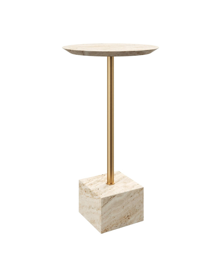 Side Tables Prado Travertine Drinks Table