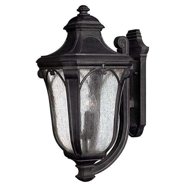 Outdoor Trafalgar Large Wall Mount Lantern-Hinkley Lighting-HINKLEY-1319MB-Outdoor Post LanternsMuseum Black-3-France and Son