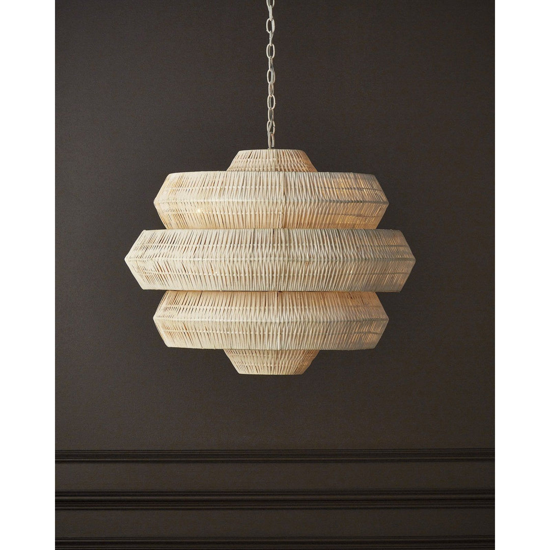 Antibes Medium White Chandelier