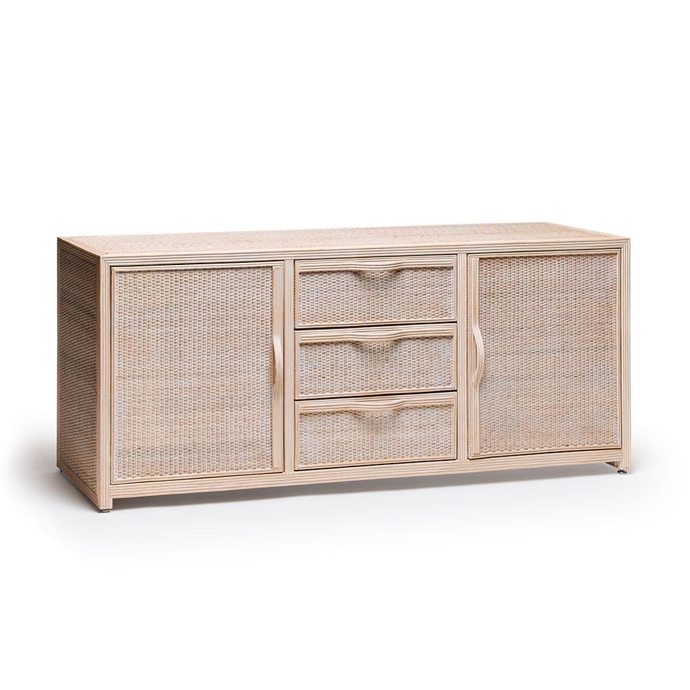 Melbourne Credenza-Interlude-INTER-139087-DressersWhite Wash-1-France and Son