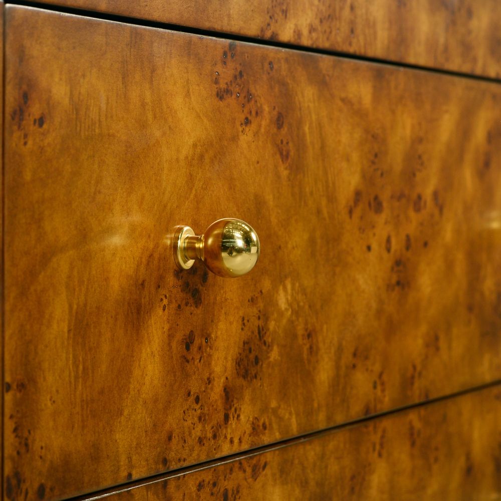 Roland 3 Drawer Chest - Rustic Burl