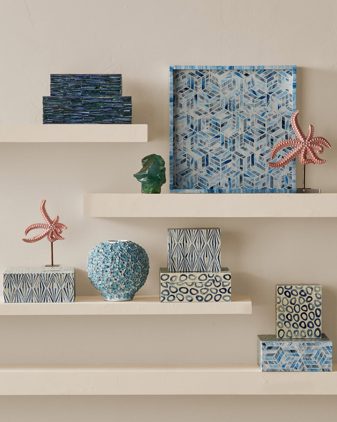 Chance Blue Square Tray