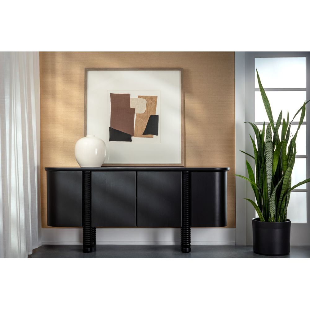 Wall Art Family Dynamics Ⅰ - 40" X 40" - Dark Brown Frame