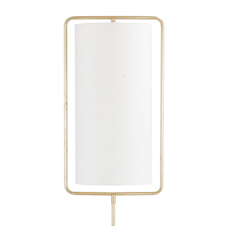 Geo Rectangle Floor Lamp - Natural Brass