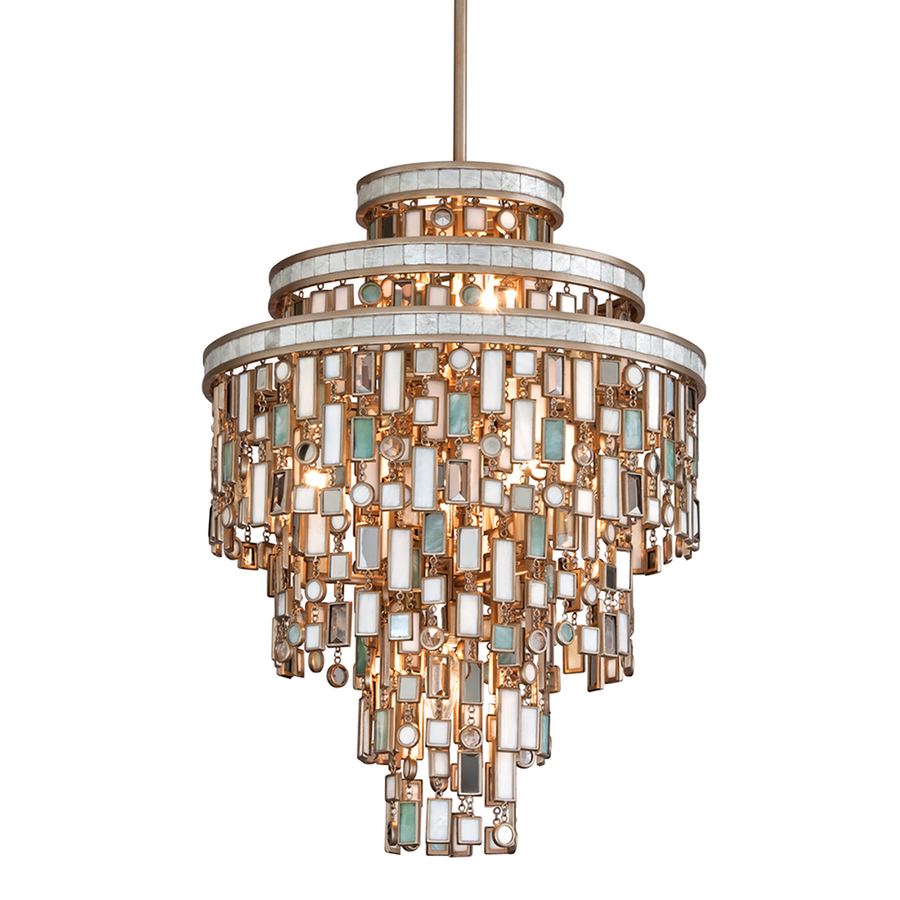 Chandeliers Dolcetti Chandelier - Champagne Leaf 7 Lights