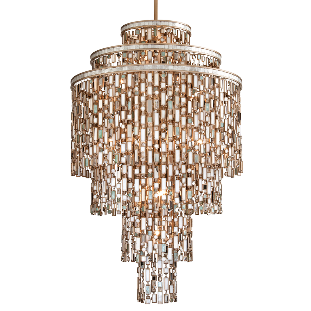 Dolcetti Chandelier - Champagne Leaf 19 Lights