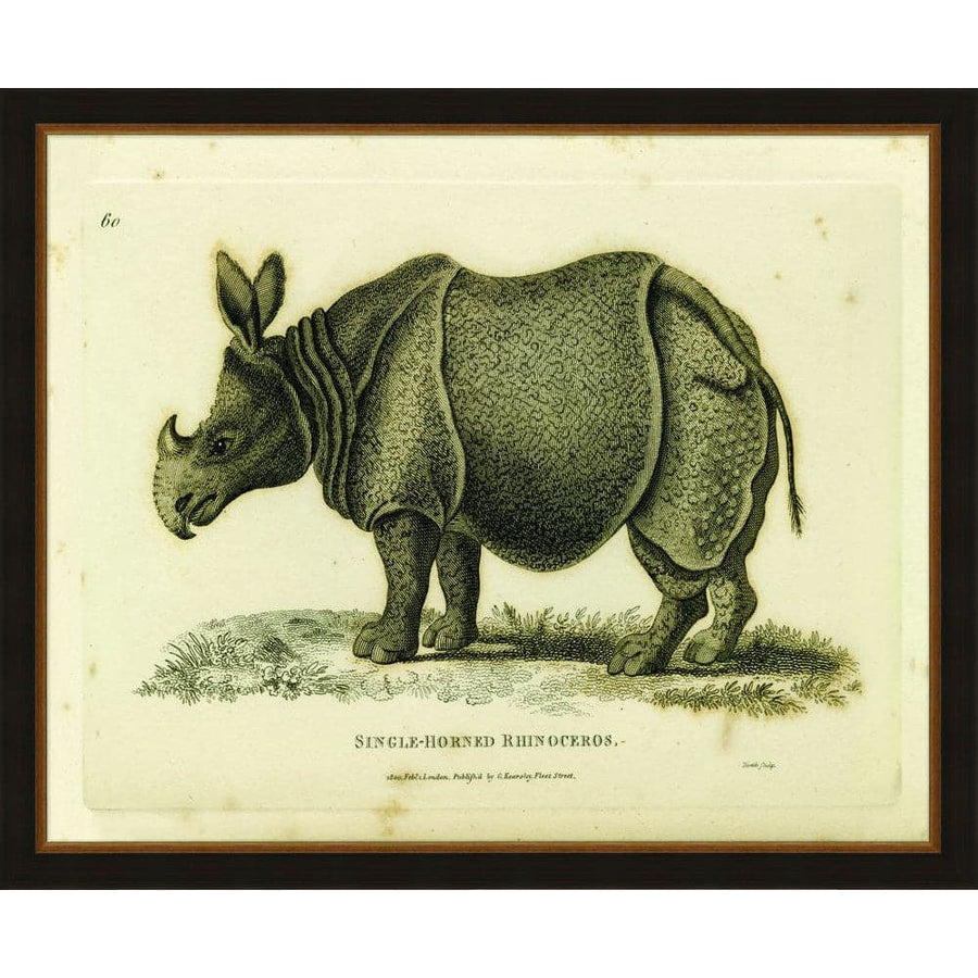 Oversized Antique Rhino-Wendover-WEND-14253-Wall Art-1-France and Son