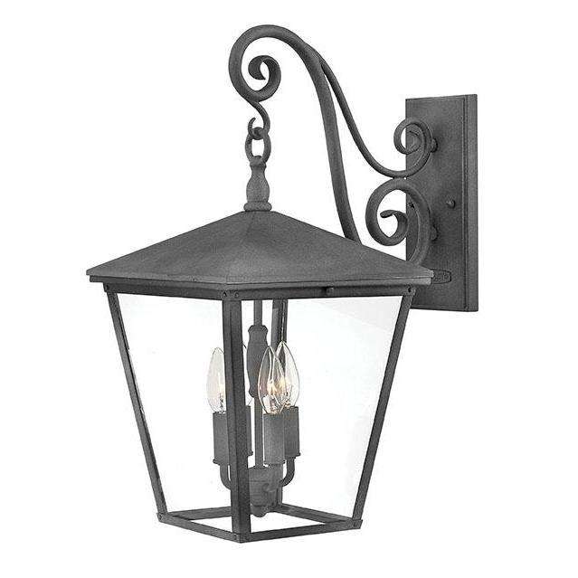 Outdoor Trellis Wall Sconce-Hinkley Lighting-HINKLEY-1435DZ-Outdoor Wall SconcesAged Zinc-Non LED-2-France and Son