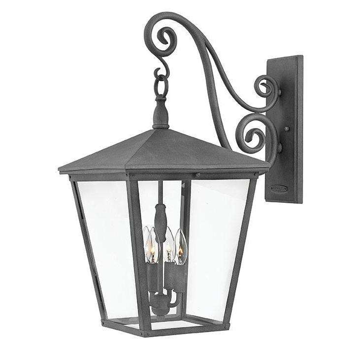 Outdoor Trellis Wall Sconce-Hinkley Lighting-HINKLEY-1438DZ-Outdoor Wall SconcesAged Zinc-2-France and Son