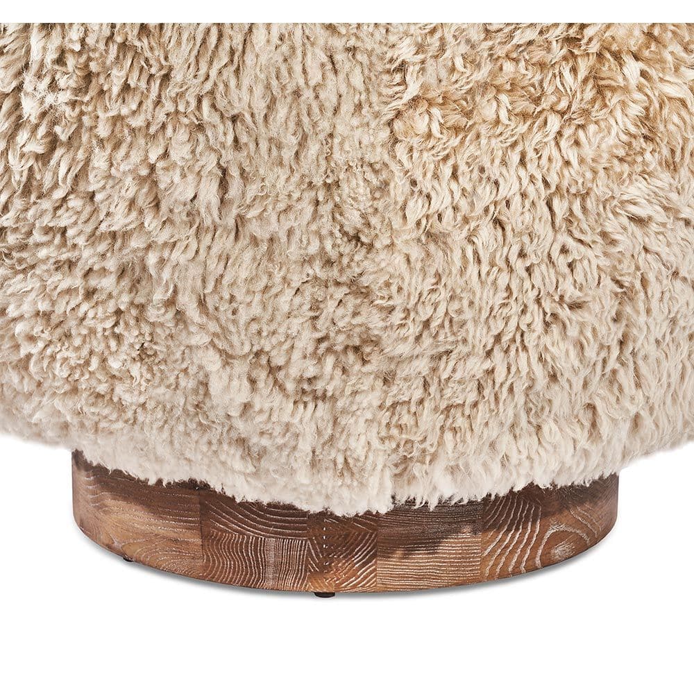 Lounge Chairs Raven Swivel Chair - Beige Fur
