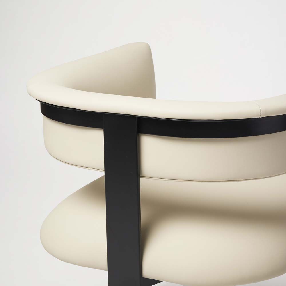 Darcy II Lounge Chair - Cream/ Black