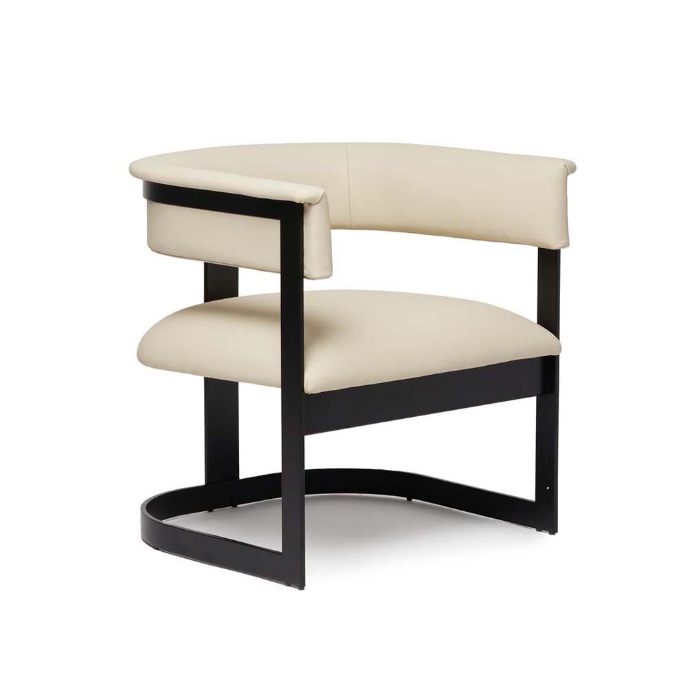 Lounge Chairs Darcy II Lounge Chair - Cream/ Black