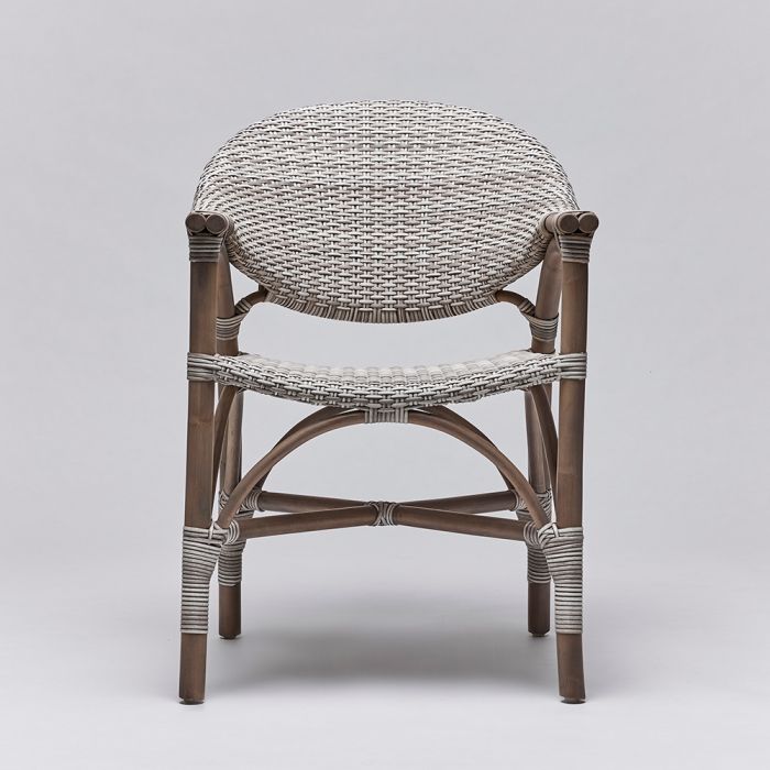 Vero Arm Chair - Grey-Interlude-INTER-149942-Dining Chairs-2-France and Son