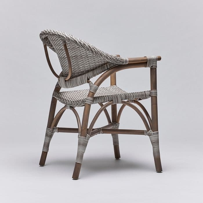 Vero Arm Chair - Grey-Interlude-INTER-149942-Dining Chairs-4-France and Son