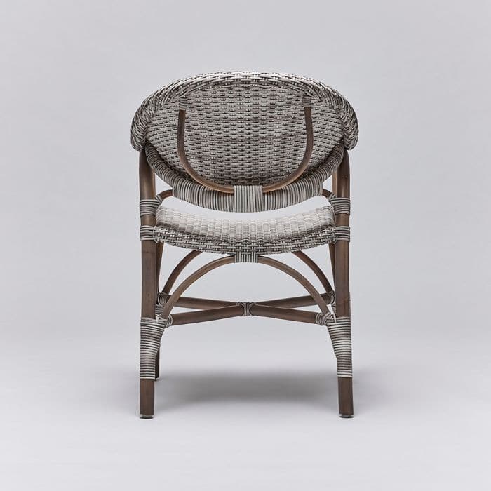 Vero Arm Chair - Grey-Interlude-INTER-149942-Dining Chairs-5-France and Son