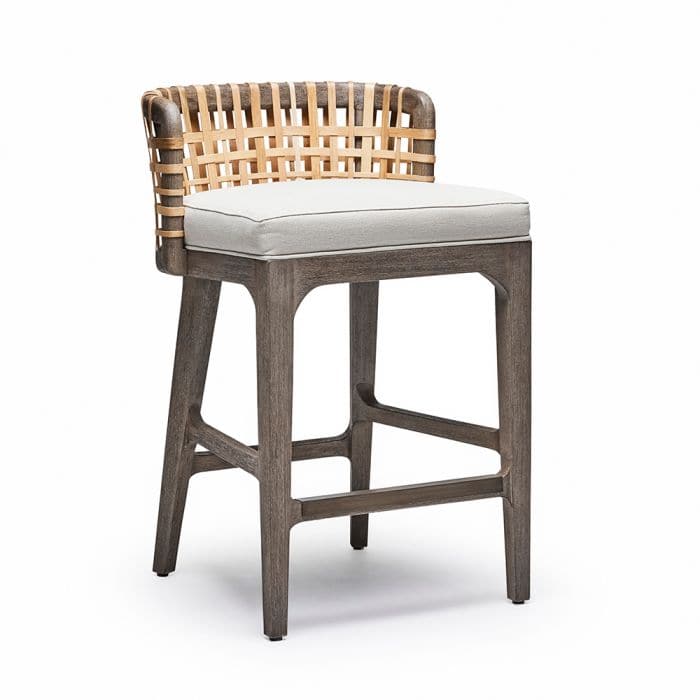 Palms Counter Stool-Interlude-INTER-149965-Bar StoolsGrey Ceruse-1-France and Son