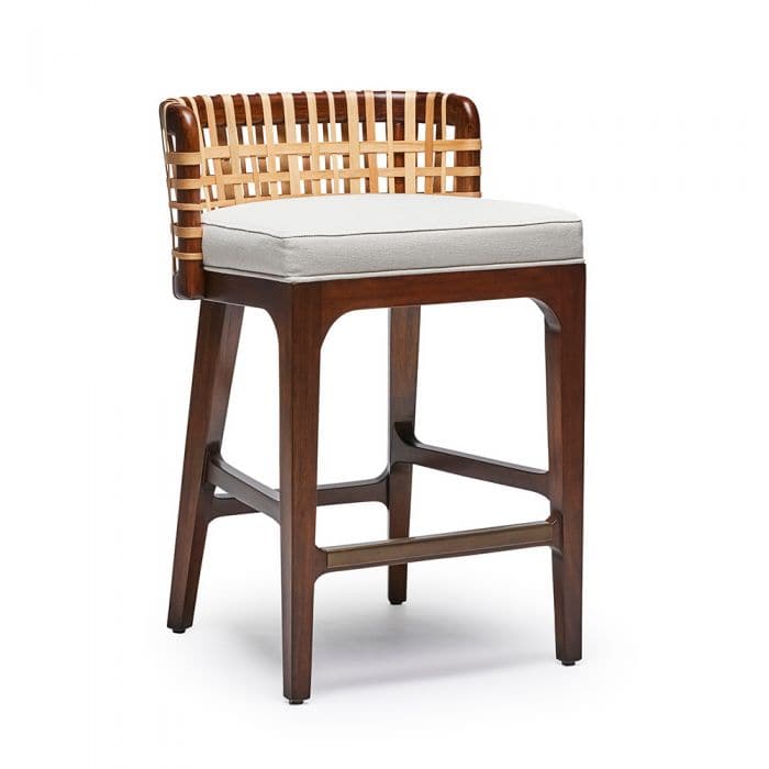 Palms Counter Stool-Interlude-INTER-149966-Bar StoolsChestnut-2-France and Son