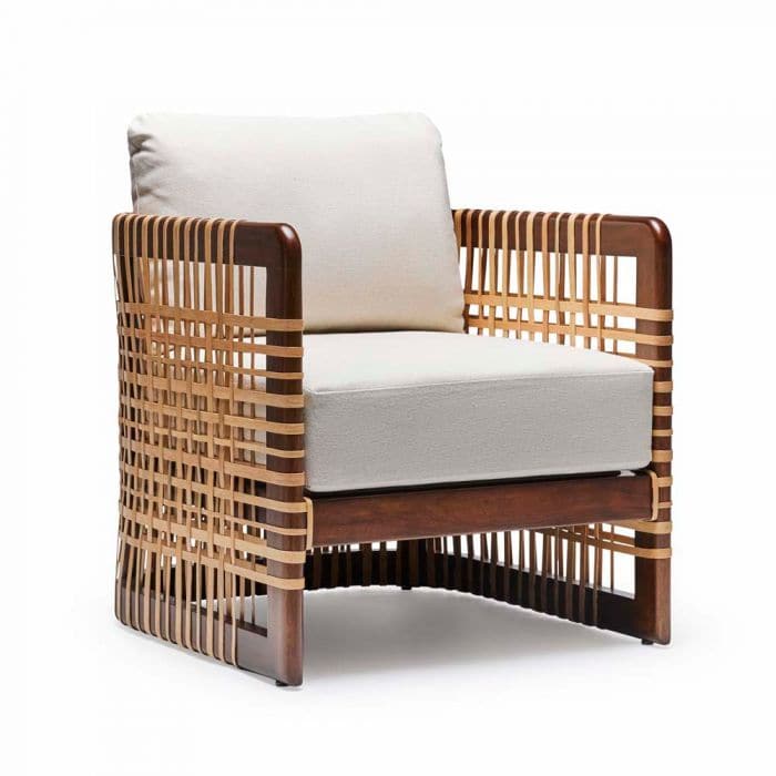 Palms Lounge Chair-Interlude-INTER-149972-Lounge ChairsChestnut/Natural Rattan/Natural-4-France and Son