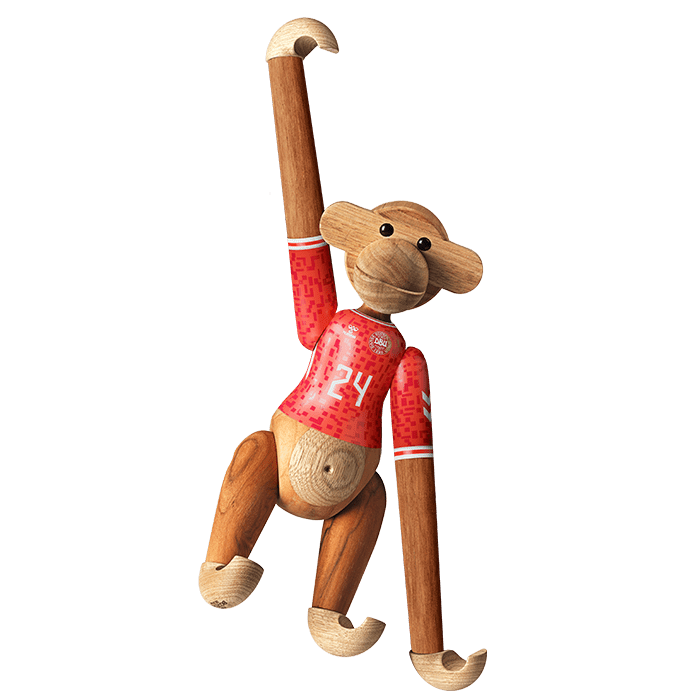 Kay Bojesen Monkey x DBU, Men's Jersey, Small, H: 7.3"