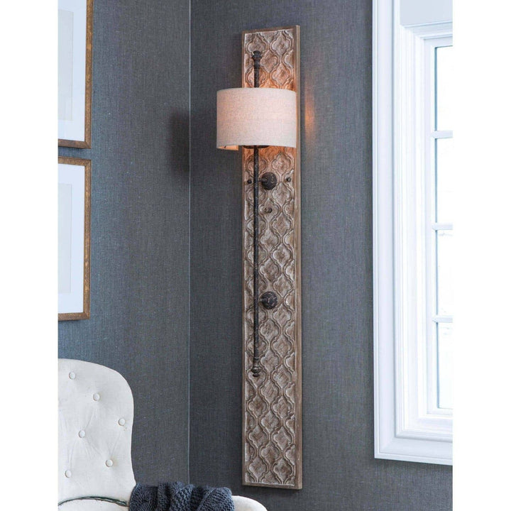 Carved Panel Sconce-Regina Andrew Design-RAD-15-1003-Outdoor Wall Sconces-3-France and Son