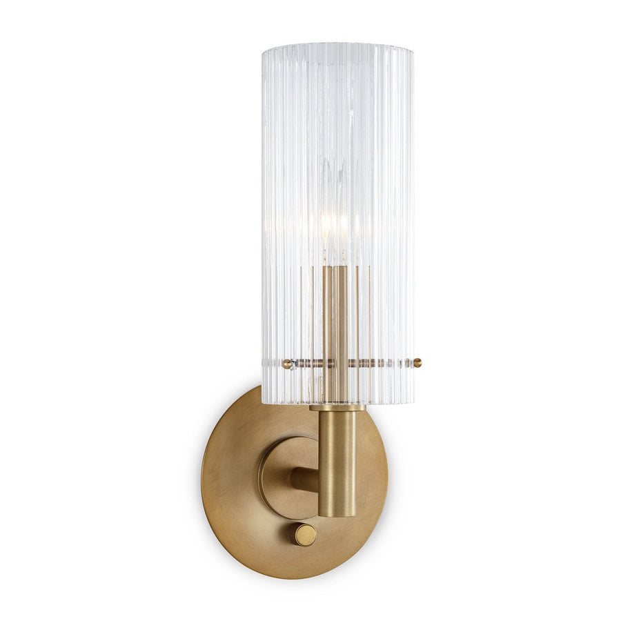 Dixie Sconce-Regina Andrew Design-RAD-15-1222NB-Outdoor Wall SconcesNatural Brass-1-France and Son