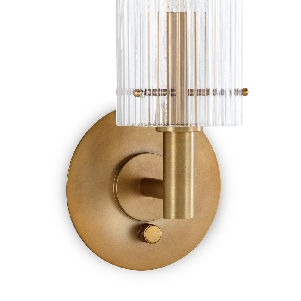 Dixie Sconce-Regina Andrew Design-RAD-15-1222NB-Outdoor Wall SconcesNatural Brass-2-France and Son