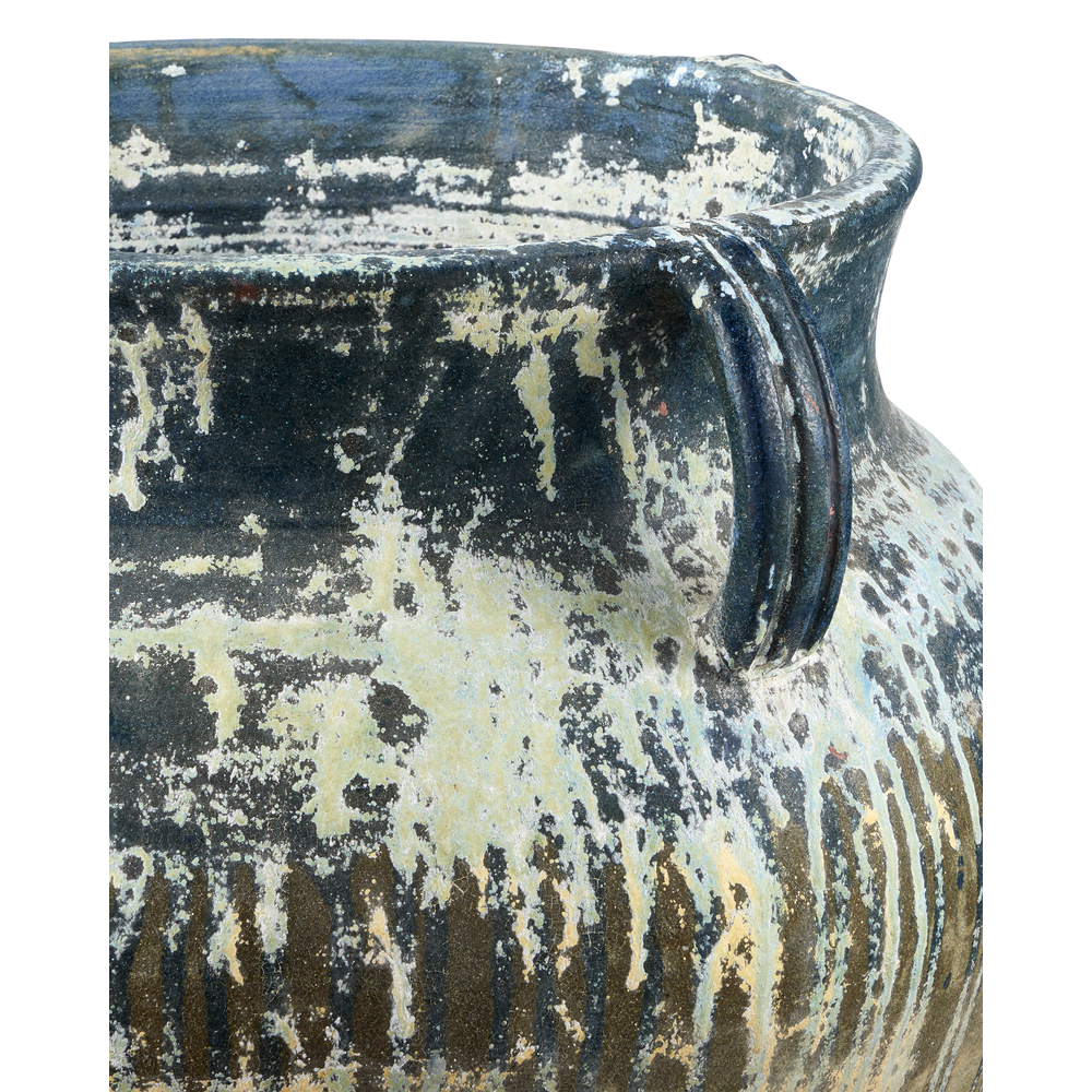 Outdoor Planters Agrigento Blue Drip Planter