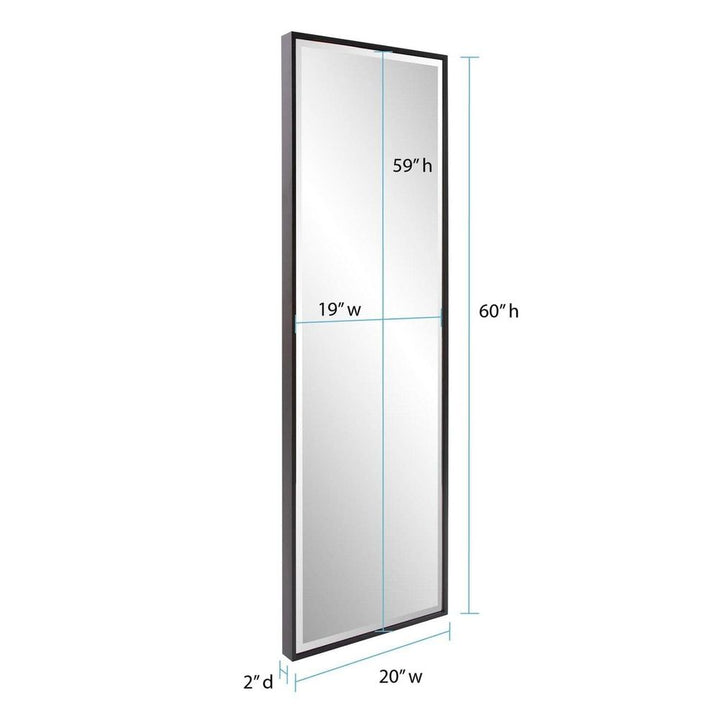Standard Apollo Dressing Mirror-The Howard Elliott Collection-HOWARD-15220-MirrorsMatte Black-8-France and Son