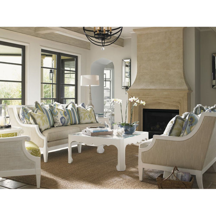 Coffee Tables Cassava Cocktail Table With Glass Insert - Somers Isle