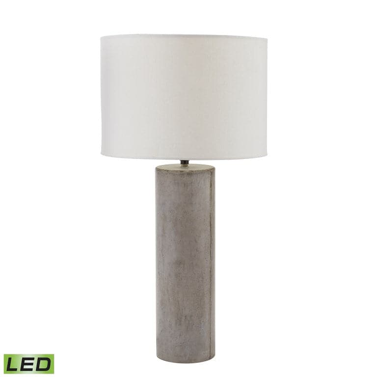 Cubix 29.1'' High 1-Light Table Lamp - Polished Concrete - Includes LED Bulb-Elk Home-ELK-157-013-LED-Table Lamps-1-France and Son