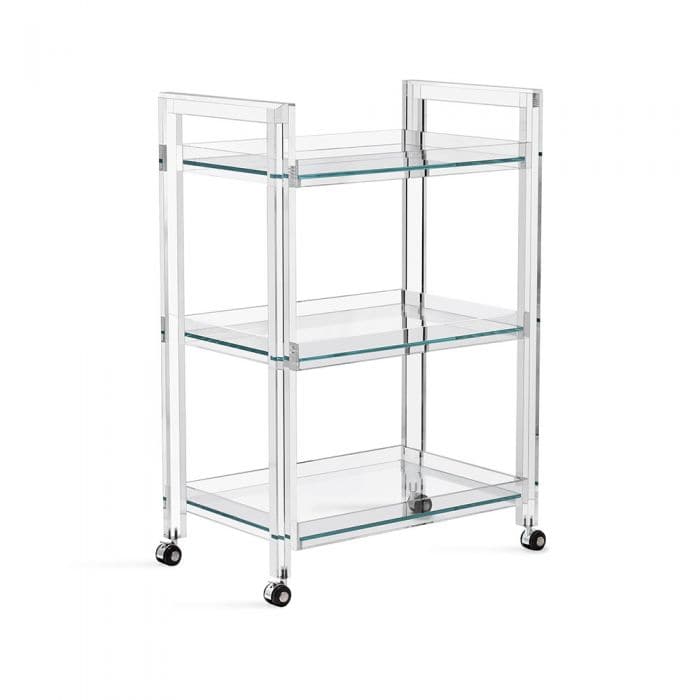 Bar Storage: Carts Theodore Bar Cart - Clear