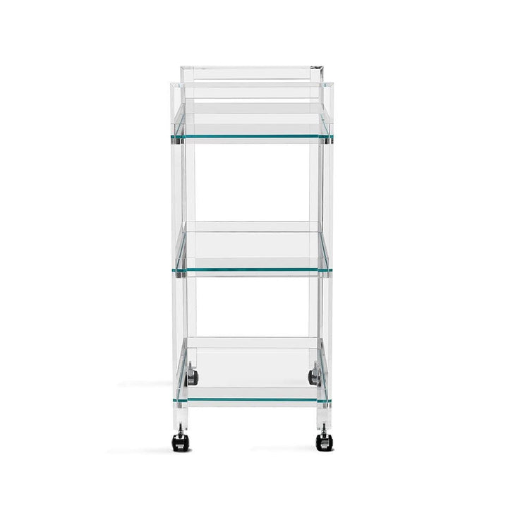 Bar Storage: Carts Theodore Bar Cart - Clear