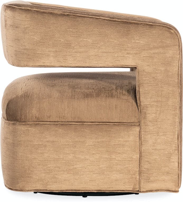 Makani Swivel Chair-Hooker Furniture Custom-HFC-1599-Lounge Chairs-3-France and Son