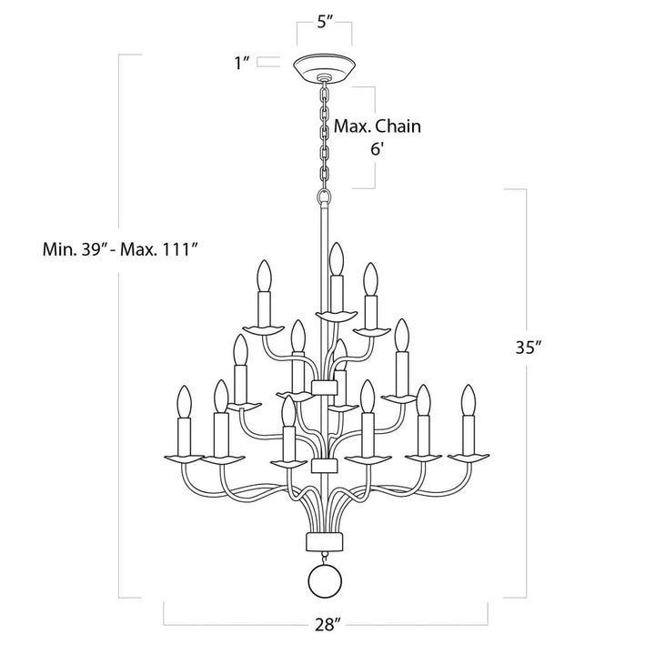 Coastal Living Caden Chandelier Small-Regina Andrew Design-RAD-16-1269-Chandeliers-4-France and Son