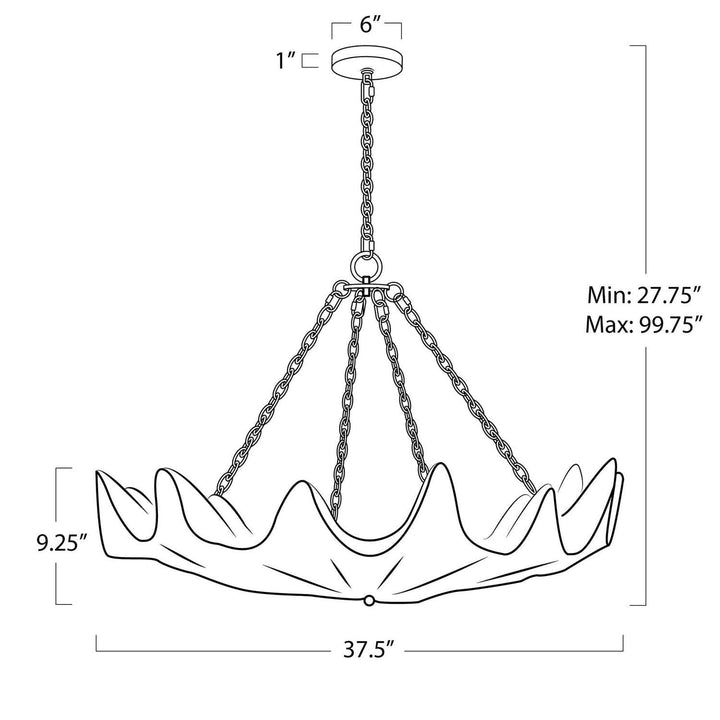 Coastal Living Clam Chandelier-Regina Andrew Design-RAD-16-1415-Chandeliers-5-France and Son