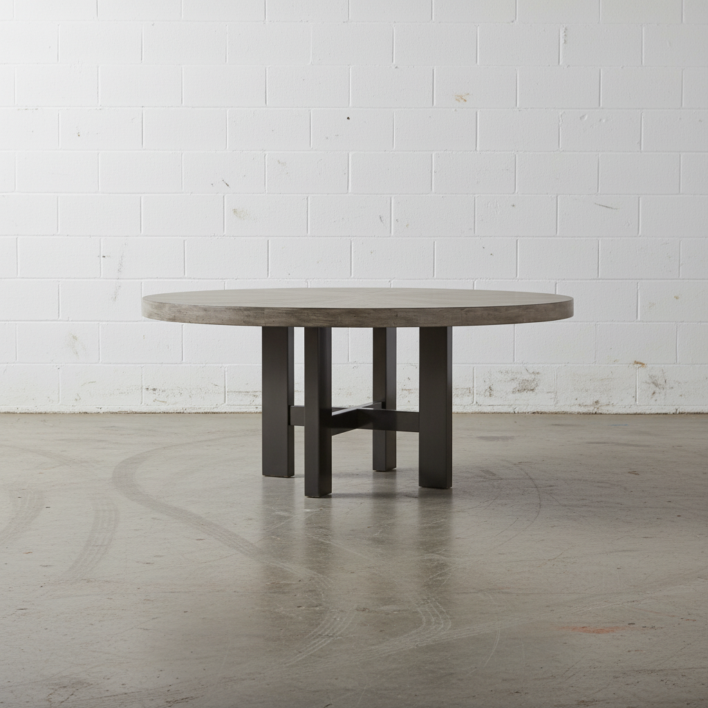 Curata 72" Premium Round Dining Table - Open Box