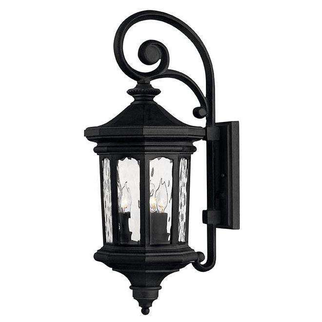 Outdoor Raley Wall Sconce-Hinkley Lighting-HINKLEY-1604MB-Outdoor Wall SconcesMuseum Black-Non LED-2-France and Son