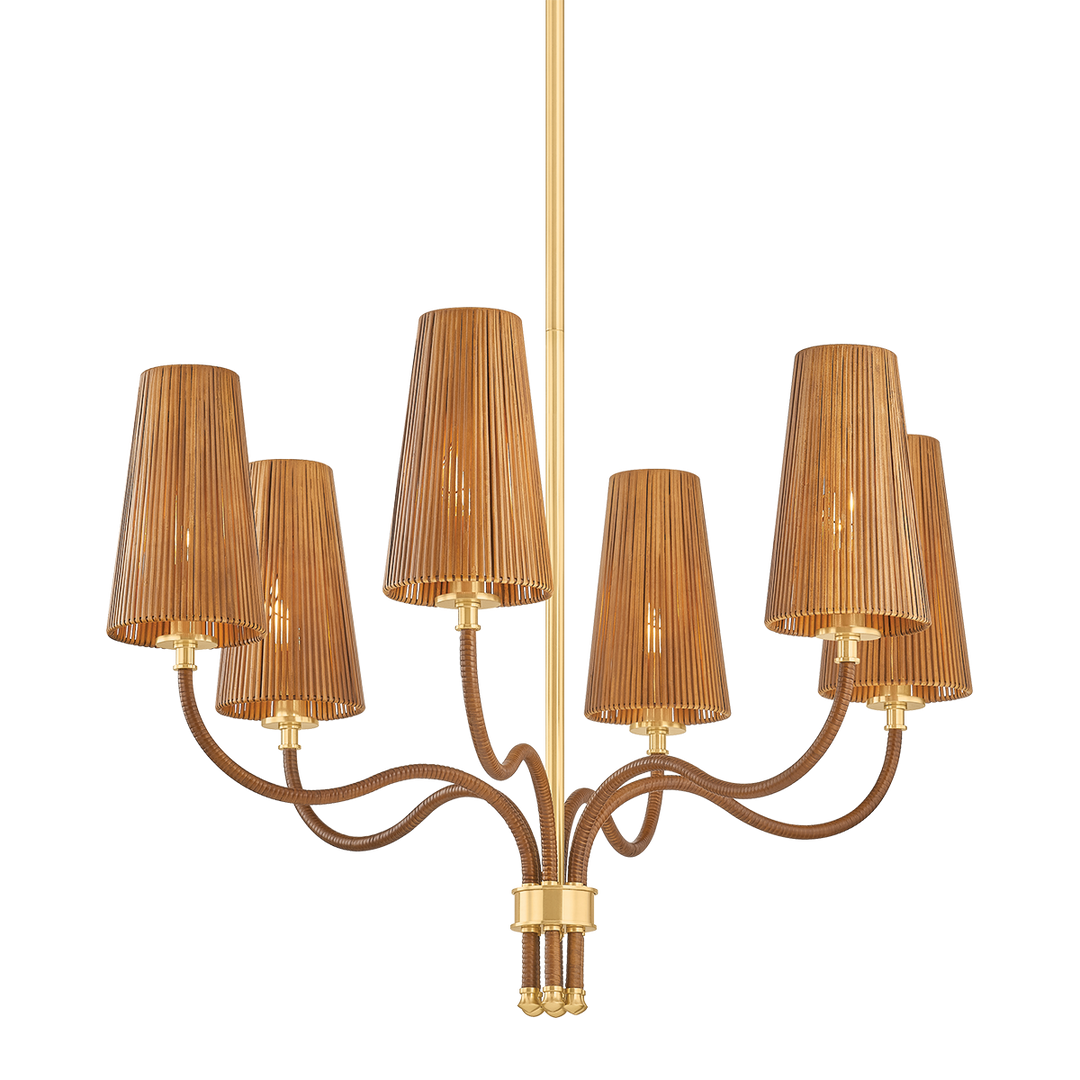 Atwood Chandelier - Aged Brass