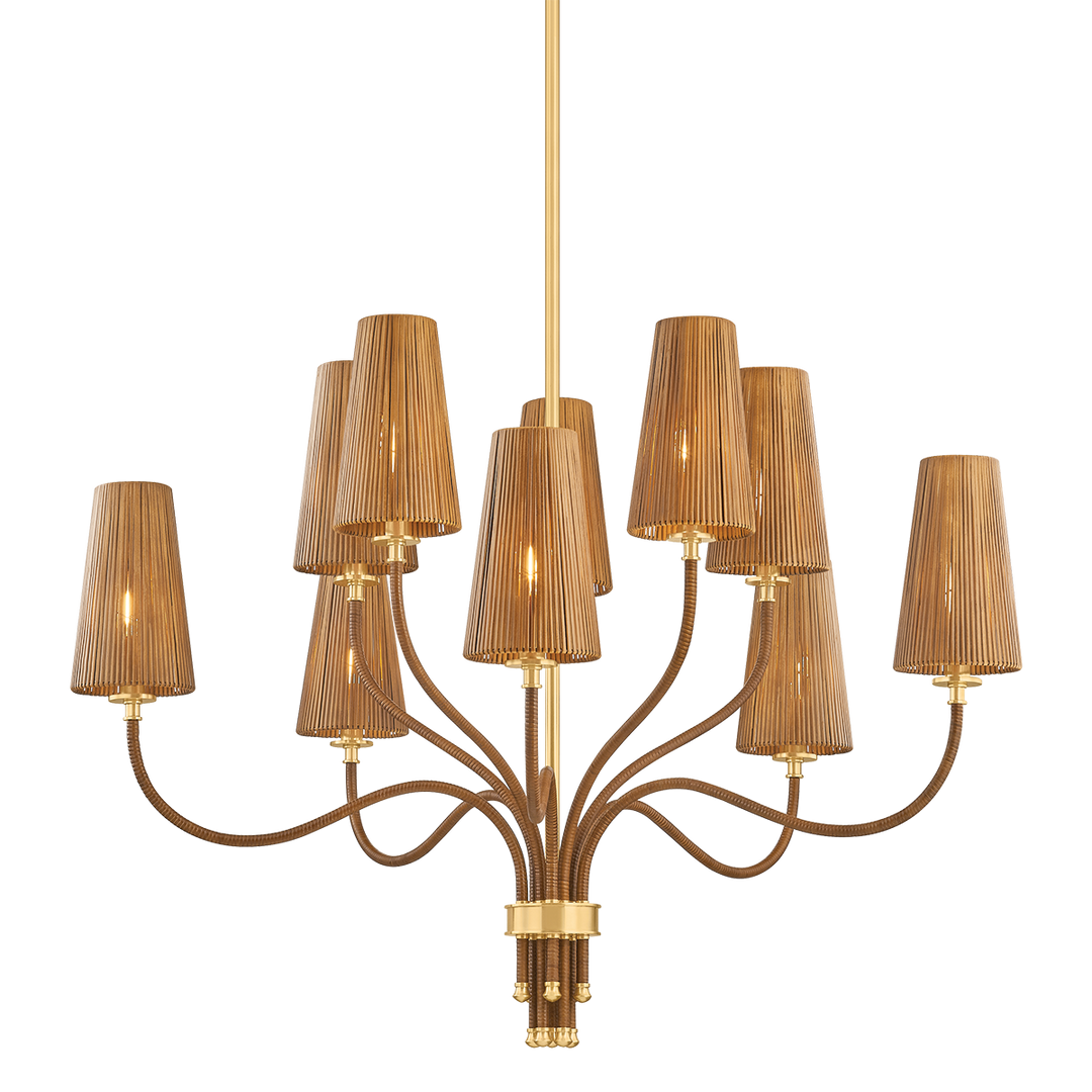 Atwood Chandelier - Aged Brass