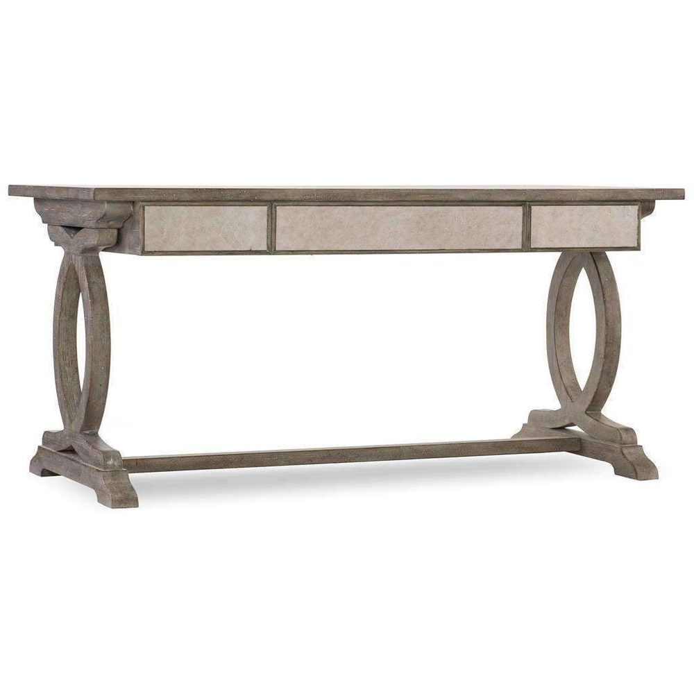 Rustic Glam Trestle Desk-Hooker-HOOKER-1641-10459-LTWD-Desks-2-France and Son