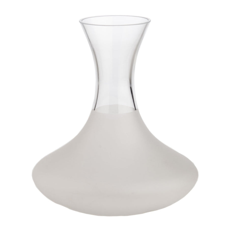 Wine Carafe Frosted/Clear Body-ABIGAILS-ABIGAILS-164556-Vases-1-France and Son