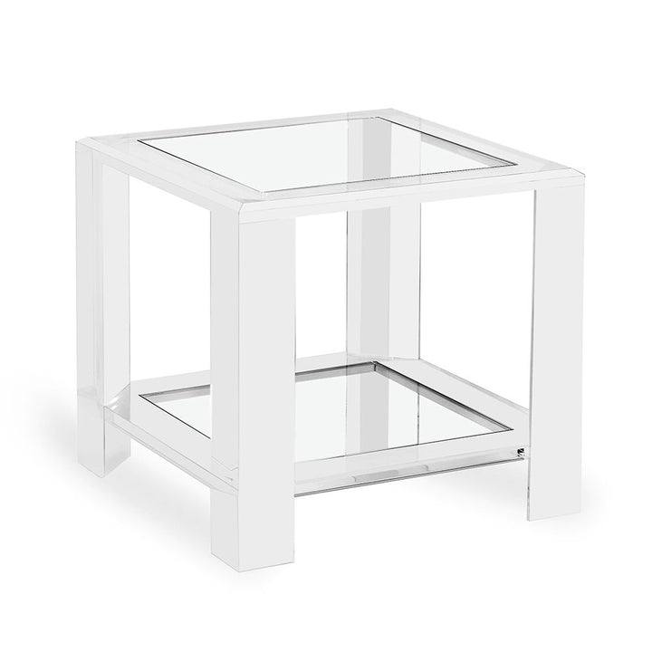 Side Tables Velvet Side Table - Clear