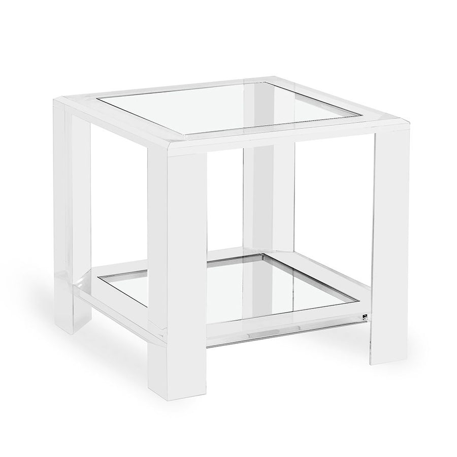 Side Tables Velvet Side Table - Clear