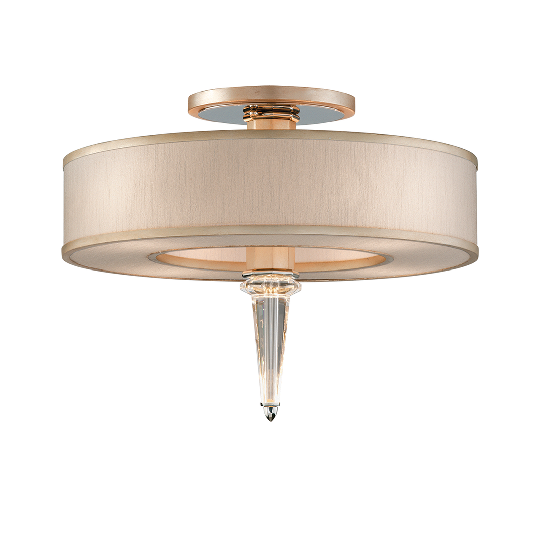 Harlow Semi Flush - Warm Silver Leaf 8 Lights