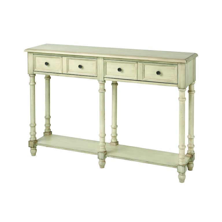 Hager Console Table-Elk Home-ELK-16935-Console TablesAntique Cream-1-France and Son